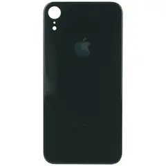 MR1_84910 Задня кришка (скло) для iphone xr чорний (великий виріз під камеру) PRC