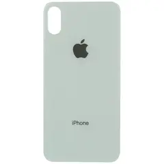 MR1_84911 Задня кришка iphone x сріблястий (великий виріз під камеру) PRC