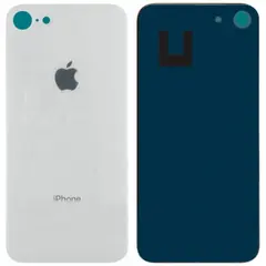 MR1_84918 Задня кришка (скло) для iphone 8 білий (великий виріз під камеру) PRC