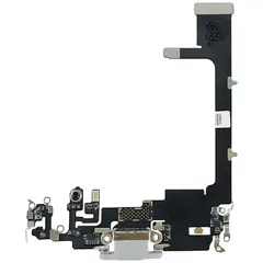 MR1_85843 Шлейф заряджання для iphone 11 pro сріблястий h/c PRC
