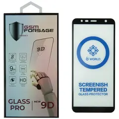 MR1_86380 Захисне скло premium tempered glass для samsung galaxy j6 plus (2018), j4 plus (2018) чорний PRC