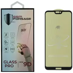 MR1_86544 Захисне скло premium tempered glass для huawei p20 lite, nova 3e чорний PRC