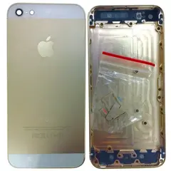 MR1_87736 Корпус телефона для iphone 5 (з кнопками та sim-лотком) золотистий PRC