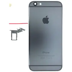 MR1_87741 Корпус телефона для iphone 6 (з кнопками та sim-лотком) сріблястий, op PRC