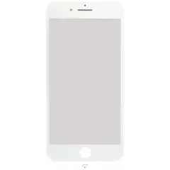 MR1_88291 Скло дисплея для переклеювання iphone 8 plus з рамкою та oca білий PRC