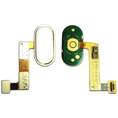 MR1_89660 Шлейф meizu m5 note центральна кнопка (home) білий PRC