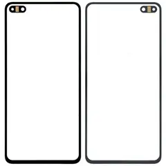 MR1_90023 Скло дисплея для переклеювання huawei p40 чорний PRC