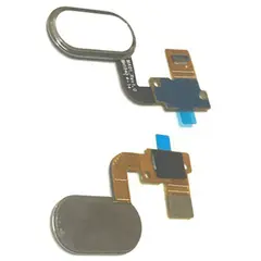 MR1_91175 Шлейф meizu metal центральна кнопка (home) білий PRC