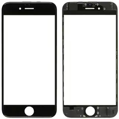 MR1_91280 Скло дисплея для переклеювання iphone 6 (4.7) чорний у зборі з frame PRC