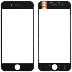 MR1_91284 Скло дисплея для переклеювання iphone 6s (4.7) чорний у зборі з frame PRC