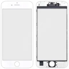 MR1_91285 Скло дисплея для переклеювання iphone 6s (4.7) білий у зборі з frame PRC