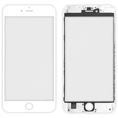 MR1_91287 Скло дисплея для переклеювання iphone 6s plus білий у зборі з frame PRC