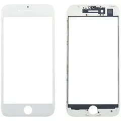 MR1_91289 Скло дисплея для переклеювання iphone 7 (4.7) білий у зборі з frame PRC