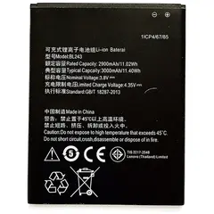 MR1_93105 Акумулятор телефона bl243 (2900mah) для lenovo a7000, k3 note, k50 PRC