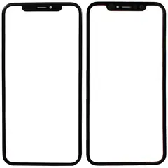 MR1_93197 Скло дисплея для переклеювання iphone xr чорний PRC