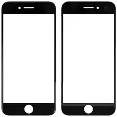 MR1_93520 Скло дисплея для переклеювання iphone 7 (4.7) чорний PRC