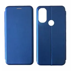 ЧОХОЛ-КНИЖКА LEVEL ДЛЯ MOTOROLA E40 СИНІЙ