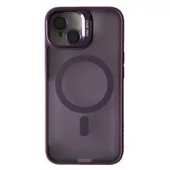 ЧОХОЛ CASE PRO MATTE FORTABLE CAMERA LENS MAGSAFE ДЛЯ IPHONE 15 DEEP ПУРПУРОВИЙ