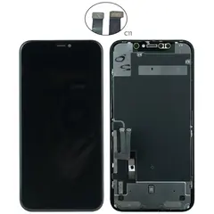 MR1_94682 Дисплей для iphone 11 чорний, переклей (rev.c11) PRC