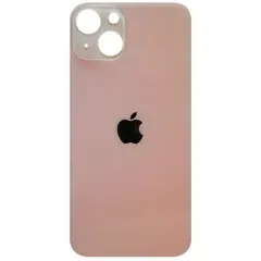 MR1_95296 Задня кришка (скло) для iphone 13 рожевий (великий виріз під камеру), op PRC