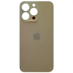 MR1_95297 Задня кришка (скло) для iphone 13 pro золотистий (великий виріз під камеру), op PRC