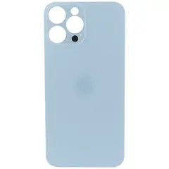 MR1_95301 Задня кришка (скло) для iphone 13 pro max sierra синій (великий виріз під камеру), op PRC