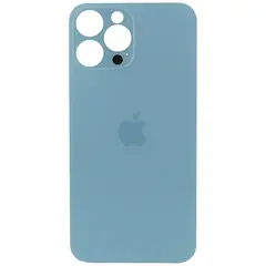 MR1_95303 Задня кришка (скло) для iphone 13 pro sierra синій (великий виріз під камеру), op PRC