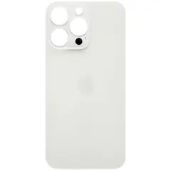 MR1_95306 Задня кришка (скло) для iphone 13 pro сріблястий (великий виріз під камеру) PRC