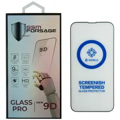 MR1_95747 Захисне скло premium tempered glass для iphone 13, 13 pro, iphone 14, iphone 16e, iphone 17e чорний PRC