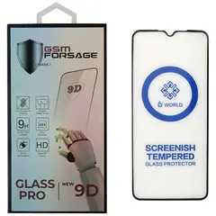 MR1_95753 Захисне скло premium tempered glass для samsung galaxy a22 4g sm-a225, m22 sm-m225 чорний PRC