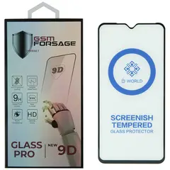 MR1_95754 Захисне скло premium tempered glass для vivo y91, y93, y95, u1 (6.22) чорний PRC