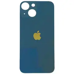 MR1_95779 Задня кришка (скло) для iphone 13 mini синій (великий виріз під камеру) PRC