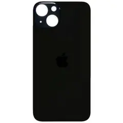 MR1_95780 Задня кришка (скло) для iphone 13 mini midnight (великий виріз під камеру) PRC