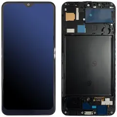 MR1_96351 Дисплей для samsung galaxy a30s sm-a307 oled з frame чорний (6.33 lcd) PRC