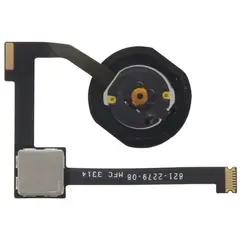 MR1_96363 Шлейф ipad air 2 центральна кнопка чорний (a1566, a1567) PRC