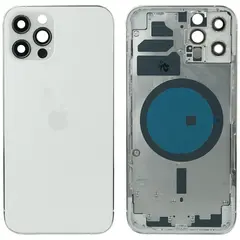MR1_96615 Корпус для iphone 12 pro (з кнопками та sim-лотком) сріблястий, (cn: dual sim) PRC