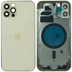 MR1_96621 Корпус телефона для iphone 12 pro (з кнопками та sim-лотком) золотистий, (cn: dual sim) PRC
