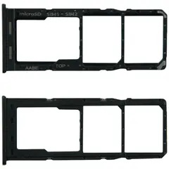 MR1_96665 Тримач sim карти для samsung galaxy a02 sm-a022f, ds чорний PRC