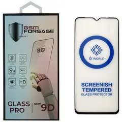 MR1_96878 Захисне скло premium tempered glass для tecno spark 7, infinix hot 10i чорний PRC