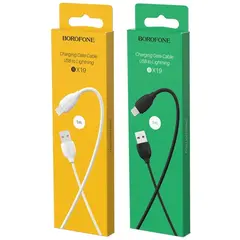 MR1_97095 Кабель usb lightning borofone bx-19 (1 m, 2.4a) чорний BOROFONE