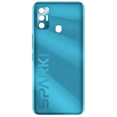 MR1_98089 Задня частина корпусу для tecno spark 7 синій PRC