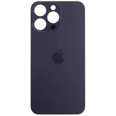MR1_98253 Задня кришка (скло) для iphone 14 pro max пурпуровий (великий виріз під камеру), op PRC