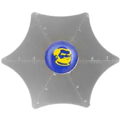 MR1_98367 Лопатка, медіатор mechanic x7 (металевий, шестикінцева зірка) MECHANIC