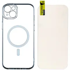 MR1_98882 Чохол baseus crystal magnetic для iphone 14 plus прозорий BASEUS