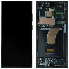 MR1_99603 Дисплей samsung galaxy s23 ultra sm-s918 (prc), сервісний оригінал з frame чорний SAMSUNG