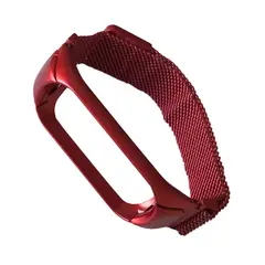РЕМІНЕЦЬ ДЛЯ XIAOMI MI BAND 3, 4, 5, 6 MILANESE LOOP ЧЕРВОНИЙ