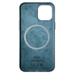 MR1_82494 Чохол leather case для iphone 12, 12 pro з magsafe baltic синій LEATHER