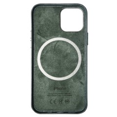MR1_82509 Чохол leather case для iphone 12 pro max з magsafe pine зелений LEATHER