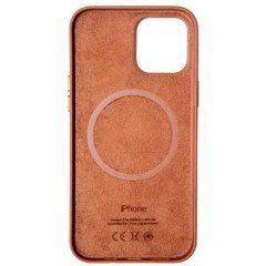 MR1_82518 Чехол leather case для iphone 12 pro max с magsafe коричневый LEATHER