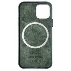 MR1_82497 Чохол leather case для iphone 12, 12 pro з magsafe forest зелений LEATHER